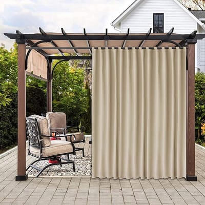 Shading Outdoor Gordijn Waterdicht Waterdicht Waterdicht Balkon Terras Boom Cool Solar Beschermende isolatie Anorganische Installatie 1 Slice Shadow Canvas (Color : Beige, Size : 2mX2.7m)