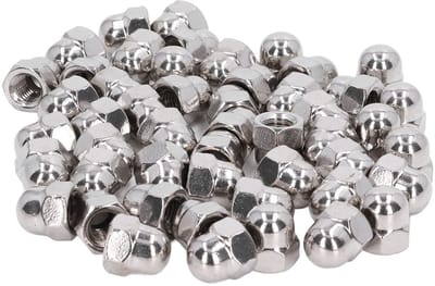 Dailygoods- Moer Assortiment Kit - RVS Acorn Cap - Hex Dome Cap - M3/M4/M5/M6/M8/M10/M12 - 50 Stuks - Hoogwaardige Kwaliteit - Doppen