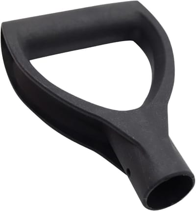 Vervangingshandgreep Schep - Schepsteel Hark - Tuinonderhoud - Ergonomisch Ontwerp - D-vormig - Zwart