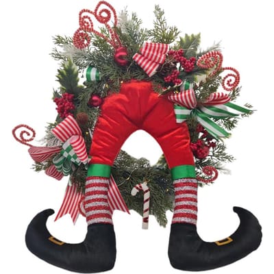 Kerst Deurkrans Kerst Dief Kerst Slinger Kerst Deurhanger voor Raam- of Voordeurdecoratie red