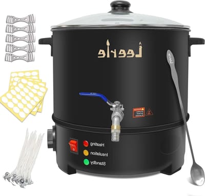 Elektrische Wax Smeltkroes - Wax Smeltpot Kaarsen - Kaarsen Maken - Extra Grote Capaciteit - 10 Quarts - Roestvrij Staal