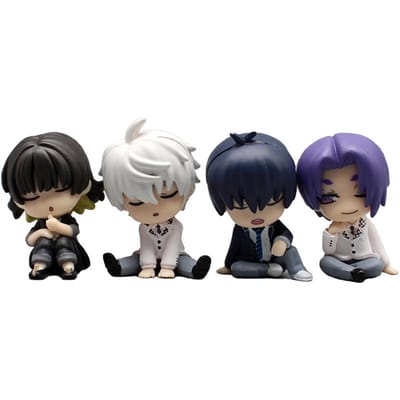 Blue Lock Figurine Bachira Meguru Figurine Nagi Seishiro Isagi Yoichi Mikage Reo Figurine Anime Modèle Version Q Statue Pvc Poupée Cadeaux gray