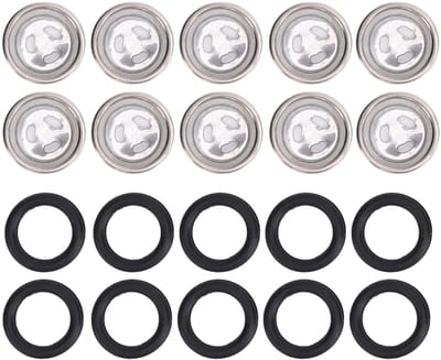 Dailygoods- Kijkglas Hoofdremcilinder - 10 Stuks - Afdichtringen - O-ringen - Vervangingen - Universale Compatibiliteit - Sterk Rubber - Oliekijkglas