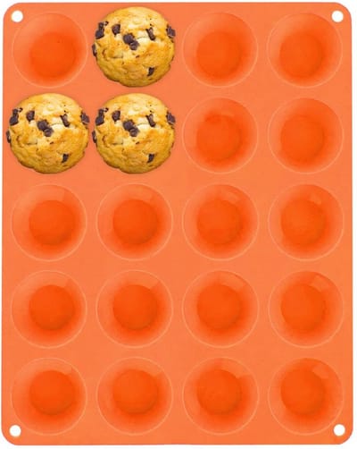 Muffinvorm Silicone Bruin Kleine Tulband SILLINIE - Bakvorm - Cupcake Vorm - Muffin - Vormpjes
