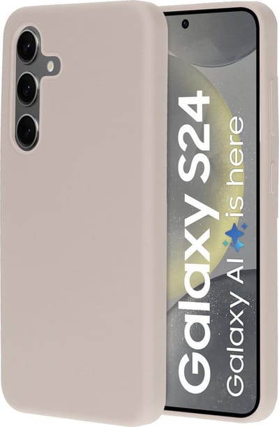 Mobiparts hoesje geschikt voor de Samsung Galaxy S24 - Siliconen - Beige Roze