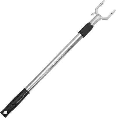 Kledingstok - Waslijnpaal - Kleding Ophangen - Telescopisch Verstelbaar - 56-91 cm - Zwart
