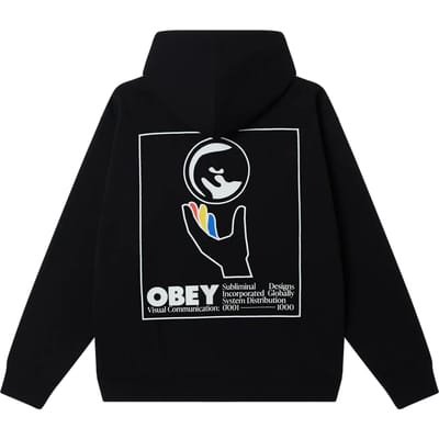 fenol Obey wereldwijde systemen fleece - zwart