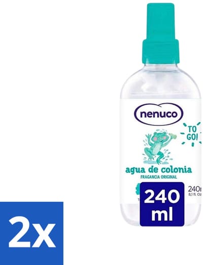 2 x Nenuco - Cologne - Eau de Cologne - Originele Geur - Sprayflacon - 240 ml - Nenuco Cologne - Eau De Cologne - Frisse Geur - Baby Cologne - Kind Cologne