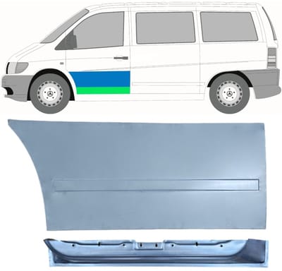 Reparatiepaneel voor deur voor Mercedes Vito I W638 1996-2003 / Links / Set