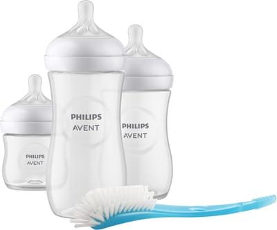 Philips Avent - Natural Response - Newborn Cadeauset –3 Flessen - Flessenborstel