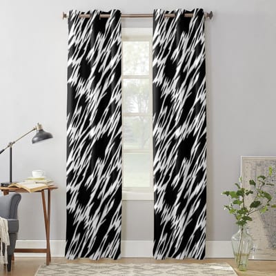 Abstracte Print Raamgordijn Voor Woonkamer Slaapkamer Decoratie Gordijnen Luxe Keuken Valgordijnen 135W x 60H(cm) x1