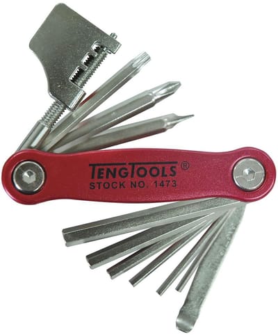 Fietssleutel pl/ph/pz/tx/hex 11 dlg Teng Tools 1473