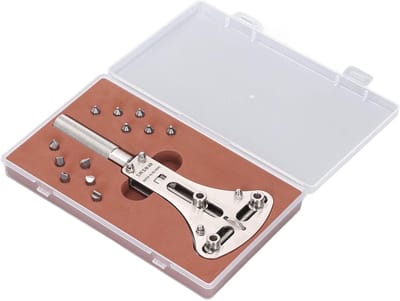 Universele Horloge Opener met 3 Punten, RVS Gereedschap voor het Openen en Sluiten van Horloges, Inclusief Schroefverwijderaar en Horloge Onderhoudsset