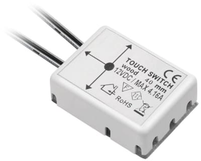 2 stuks SOTECH onderbouwsensor SO2W, reageert op aanraking door houten platen heen, 12V / max. 50W / 4,16A