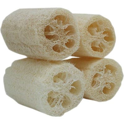 4 Stuks/pak Biologische Luffas Luffa Spa Exfoliërende Scrub natuurlijke Luffa Spons voor Lichaamswas Verwijder Dode Huid Gemaakt Zeep 4 Inch 10x6cm