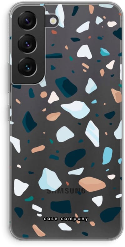 Case Company® - Hoesje geschikt voor Samsung Galaxy S22 hoesje - Terrazzo N°13 - Soft Cover Telefoonhoesje - Bescherming aan alle Kanten en Schermrand