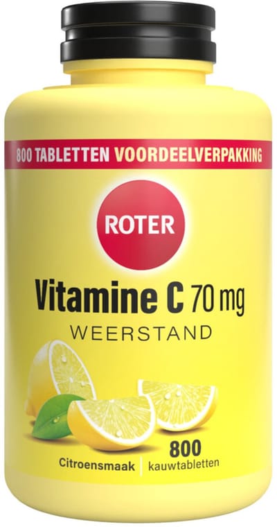 Roter Vitamine C 70 mg Citroen - 4 x 800 kauwtabletten - Voordeelverpakking