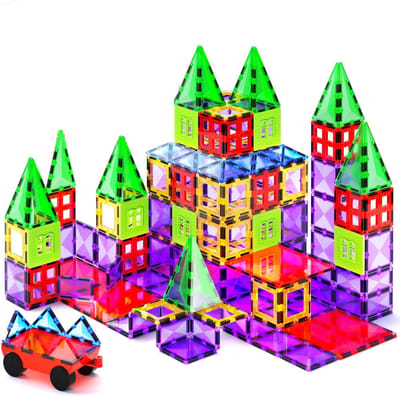 White-Label® Magnetische Knikkerbaan - Kinderspeelgoed 1 Jaar - Magnetic Tiles - Bouwspeelgoed