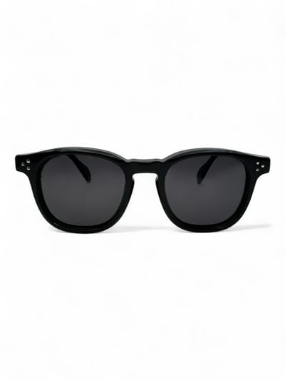 The Brand Remarkable – Zonnebril Unisex – Zonnebril Dames – Zonnebril Heren – Ronde Zonnebril – Zwart – UV400 – Luxe, Duurzame & Trendy Zonnebril – Designer Zonnebril – Mode Zonnebril 2025 – Inclusief Beschermhoes – Polariserend Look