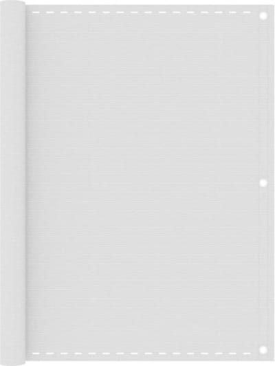 vidaXL - Balkonscherm - 120x300 - cm - HDPE - wit