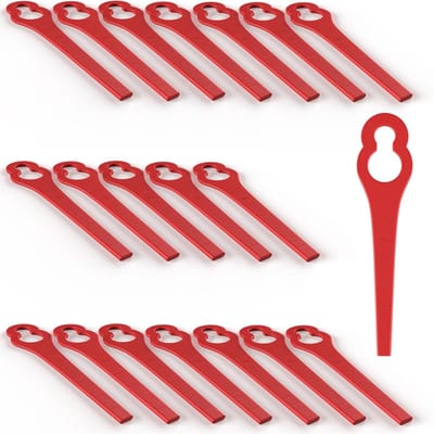 Reservemessen Grastrimmer - Kunststof Bladen - Gazon Onderhoud - Set van 20 stuks - 4 mm Korter