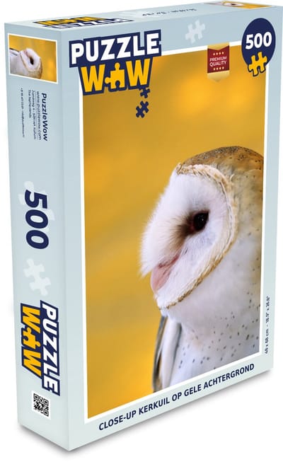 Puzzel Uil - Geel - Dier - Legpuzzel - Puzzel 500 stukjes
