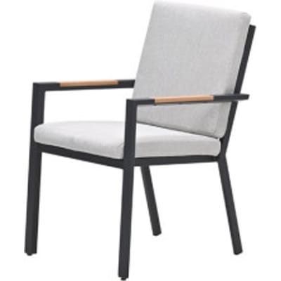 Garden Impressions Felini dining fauteuil carbon black valley sand light teaklook