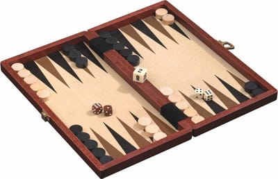 Backgammon kist Bruin