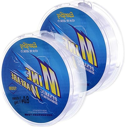 Sterke en transparante nylon vislijn van 100m, monofilament, scheurbestendig, ideaal voor zeevissen en zoetwatervissen