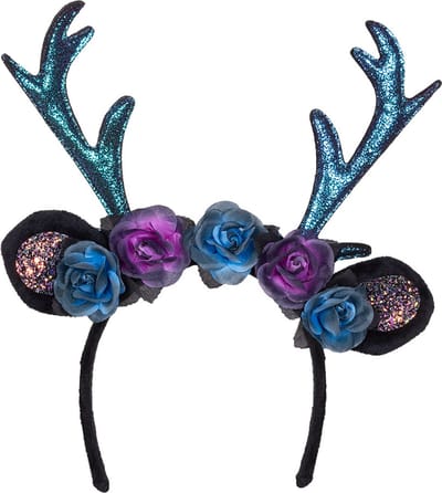 Boland - Diadeem Dark deer - Één maat - Volwassenen - Vrouwen - Fantasy - Fee - Rendier