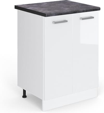 Vicco R-Line Keukenonderkast – 60 cm, WB Antraciet Wit Hoogglans