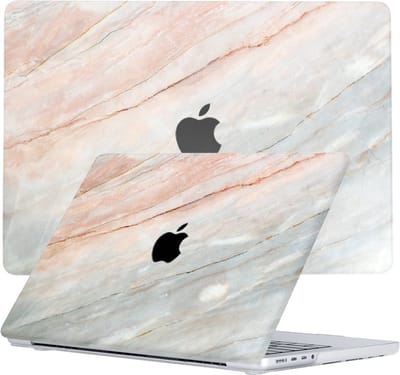 Lunso Geschikt voor MacBook Pro 16 inch (2021-2026) cover hoes - case - Marble Aiden