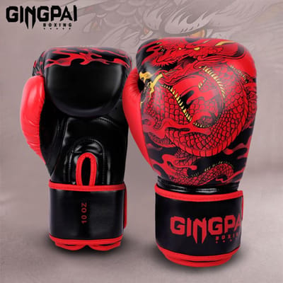 10/12/14Oz Draak Bokshandschoenen Professionele Volwassen Sanda Muay Thai Vechthandschoenen Voor Mannen En Vrouwen Training Free Fight Mma 12oz