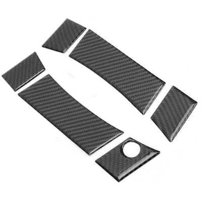 6-delige set koolstofvezel buitendeurklink sierlijsten passen voor Nissan 350Z COUPE 2003-2009 RHD gray