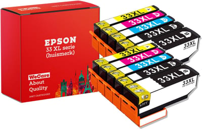 10-pack | Geschikt voor Epson 33XL inktcartridges - XP-530 - XP-540 - XP-630 - XP-635 - XP-640 - XP-645 - XP-830 - XP-900 - XP-7100