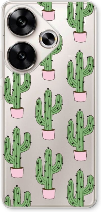 Case Company® - Hoesje geschikt voor Xiaomi Poco F6 hoesje - Cactus Lover - Soft Cover Telefoonhoesje - Bescherming aan alle Kanten en Schermrand