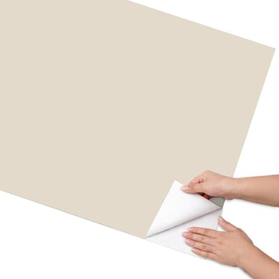 Coloray Meubel Wrap Folie - Beige Meubelfolie - 75x150 cm - Decoratiefolie Zelfklevend Steengeel - Meubelfolie Zelfklevend - Minimalist Meubelfolie - Wrapfolie Keuken - Wanddecoratie - Achtergronden en patronen
