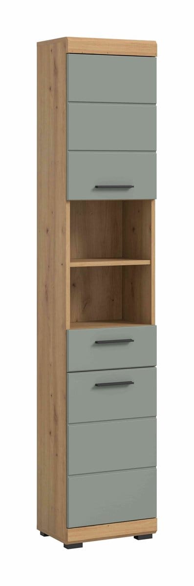 Scout hoge kast salie MDF TZ Artisan eiken NB - 31x37x191cm