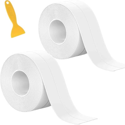 2 Rollen Zelfklevende Sealing Tape voor Badkamer, Keuken en Toilet - Waterdichte PVC Tape voor Hoekverbindingen en Lijmverbindingen