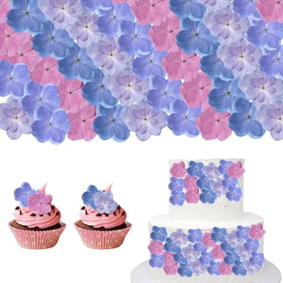 Dailygoods- Droogbloemen Boeket - 60 Stks Natuurlijke Dubbele Bloemblaadjes - Decoratie Bloemen - Taartdecoratie - Bruiloften - Feesten - Handgepickt en Luchtgedroogd - Decoratiebloemen