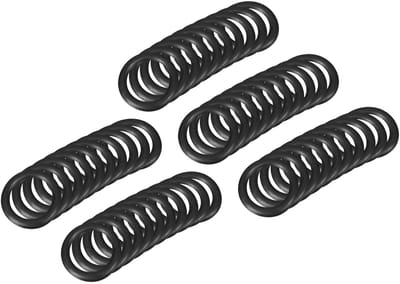 15mm x 11mm x 2mm Nitrile Rubber Ronde Seals voor Waterkraan en Loodgietwerk - 50 Stuks Zwart