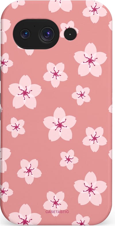 Casetastic Hoesje Geschikt voor Google Pixel 10a - Stijlvolle Beschermende Duo-layer Case - Roze Sakura Bloesems Elegante Japan Rituals