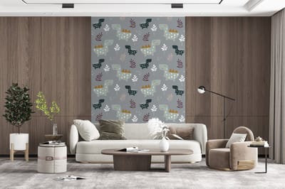 Behang - Fotobehang Patronen - Jongens - Kinderen - Dinosaurus - Breedte 200 cm x hoogte 300 cm