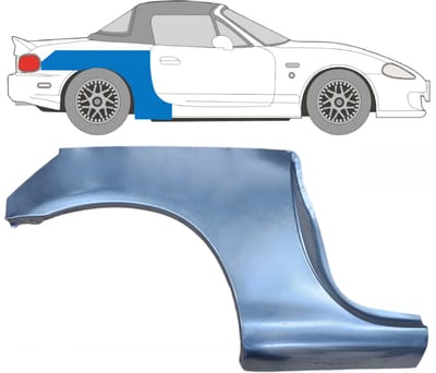 Reparatiepaneel achter spatbord grote voor Mazda MX-5 1998-2005 NB / Rechts