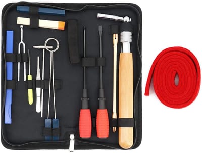 Piano Stem Set - Reparatieset Instrument - Piano Onderhoud - 16 Delige Kit - 33cm Pakket