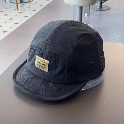 Casquette à Visière Courte à Séchage Rapide Ricygvm Pour Hommes Femmes Mode Chapeau de Baseball à Visière Courte Chapeaux d'Été à Couleur Unie Style Langue de Canard Visières Solaire Gorras One Size black