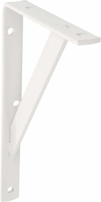 AMIG Plankdrager/planksteun van metaal - gelakt wit - H250 x B150 mm - boekenplank steunen - tot 320 kg