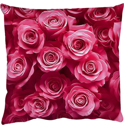 Sierkussens - Kussentjes Woonkamer - 50x50 cm - Rozen - Pink - Bloem