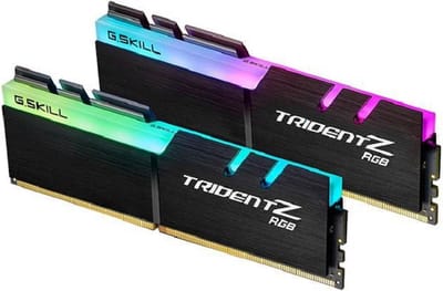 G.Skill Trident Z RGB F4-3200C16D-32GTZRX - Geheugen - DDR4 - 32 GB: 2 x 16 GB - 288-PIN - 3200MHz - CL16 - 1.35 V - voor AMD Ryzen