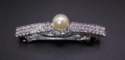 Patentspeld strass met parel